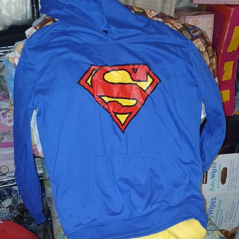 Superman Kids Blue Hoodie